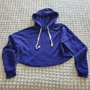 FORVER 21, Cropped Hoodie, Vibrant Blue, L